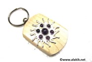 Picture of Amethyst Sun Wooden Keyring