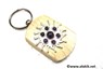 Picture of Amethyst Sun Wooden Keyring, Picture 1