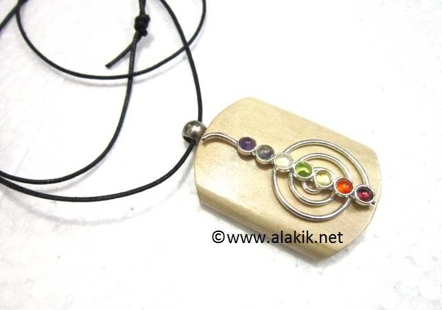 Picture of Chakra Choko Reiki Wooden Pendant