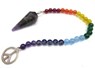Picture of Amethyst Pendulum with Beaded Chakra YinYan Chain, Picture 1