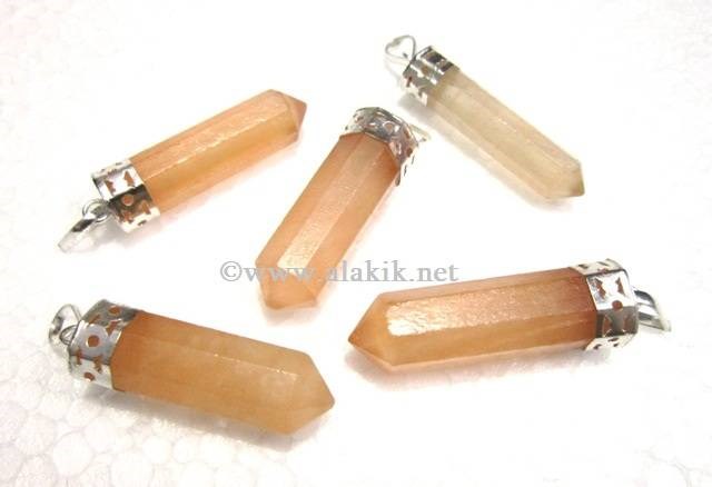 Picture of Orange Selenite Cap Pencil Pendant