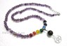 Picture of Amethyst beads Chakra Penctacle Star Necklace, Picture 1
