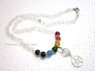 Picture of Crystal Beads Chakra Penctacle Star Necklace, Picture 1