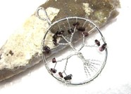 Picture of Garnet Tree of Life  Pendant