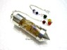 Picture of Citrine Chips Chamber pendulum with chakra chain, Picture 1