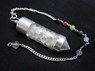 Picture of Crystal Quartz Chips chamber pendulum with chakra chain, Picture 1