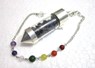 Picture of Iolite Chips Chamber Pendulum with Chakra chain, Picture 1