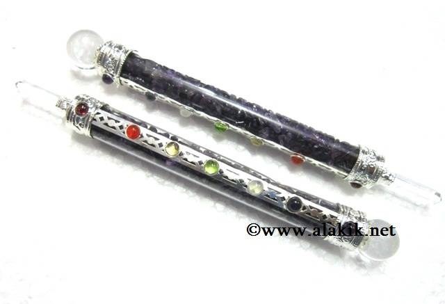 Picture of Chakra Brazil Amethyst Chips Fill Healing Stick