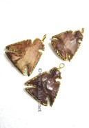 Picture of Thunder Bird Gold Eletroplated Arrowhead Pendant