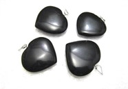 Picture of Black Obsidian Heart Pendants