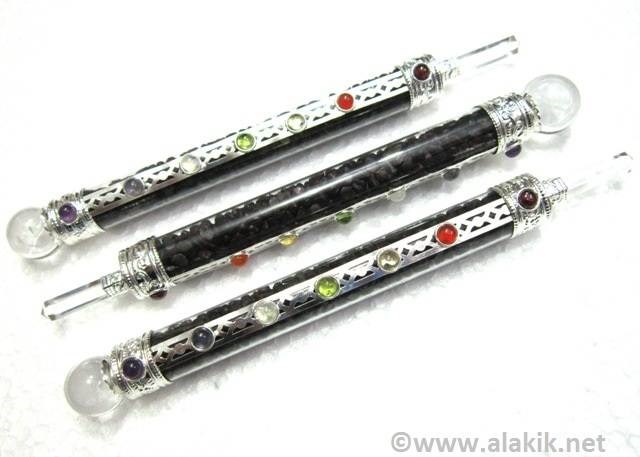 Picture of Garnet Chips  Glass Chakra stick