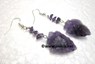 Picture of Amethyst Arrowheads earring with Amethyst chips, Picture 1