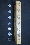 Picture of Crystal Quartz 7pcs Geometry set with Geometry Engrave Box