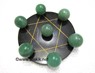Picture of Pentagram Grid Disc with Green Aventurine Balls, Picture 1