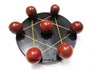 Picture of Pentagram Grid Disc with Red Jasper Balls, Picture 1