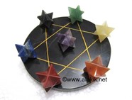 Picture of Pentagram Grid Disc with Merkaba Set