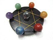 Picture of Pentagram Grid Disc with Chakra ball Set