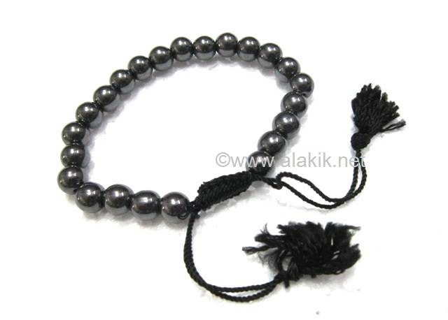 Picture of Hematite Draw String Bracelet