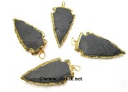 Picture of Black Matt Arrowheads with Gold Electropated
