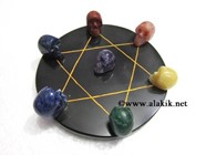 Picture of Pentagram Grid Disc with Chakra Skull Set