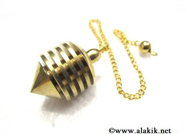 Picture of Golden Metal Pendulum vertical hard coil