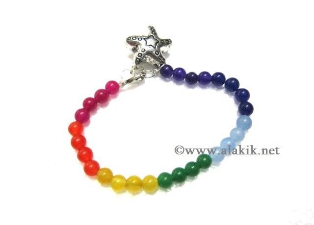 Picture of Chakra Beaded Anklet with Star Fish