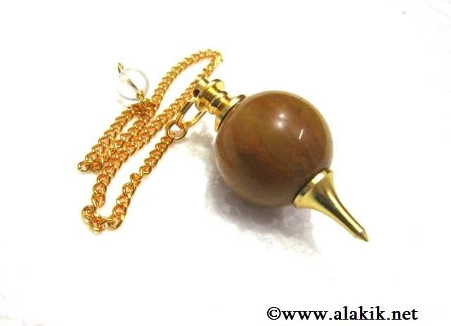 Picture of Yellow Jade Golden Ball Pendulum