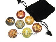 Picture of Pointed Engrave Chakra Disc with Pouch