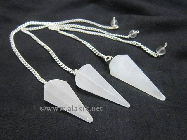 Picture of Selenite 6 Facet Pendulums