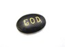 Picture of Black Agate GOD Pocket Stone, Picture 1