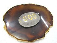 Picture of Crystal Quartz GOD Pocket Stone