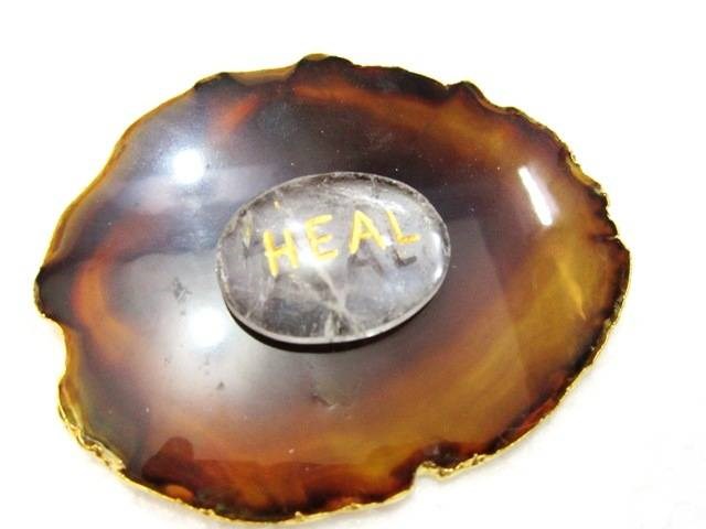 Picture of Crystal Quartz HEAL Pocket Stone