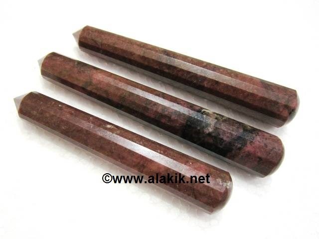 Picture of Rhodonite 16 Facet  Massage Wands
