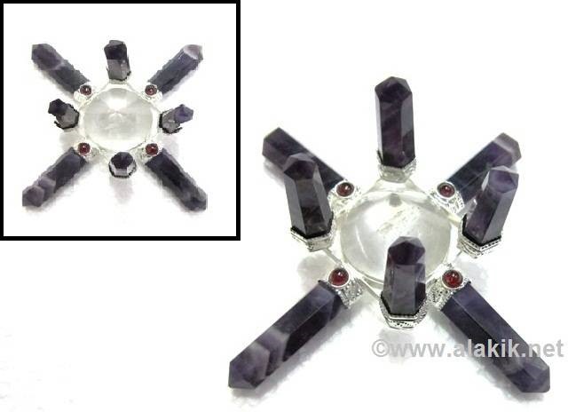 Picture of Full Amethyst with Crystal Quartz antena Enviornment Generator