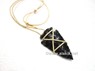 Picture of Black obsidian Tribal Arrowhead Necklace, Picture 1