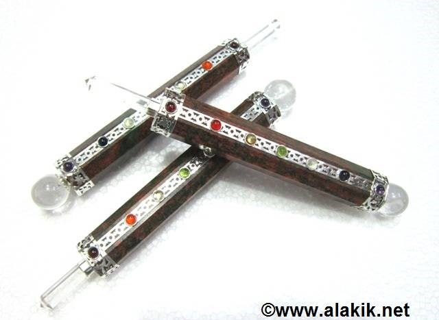 Picture of Chakra Unakite Healing Stick