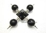 Picture of Black Agate Ball Generator with Black Tourmaline Pyramid, Picture 1