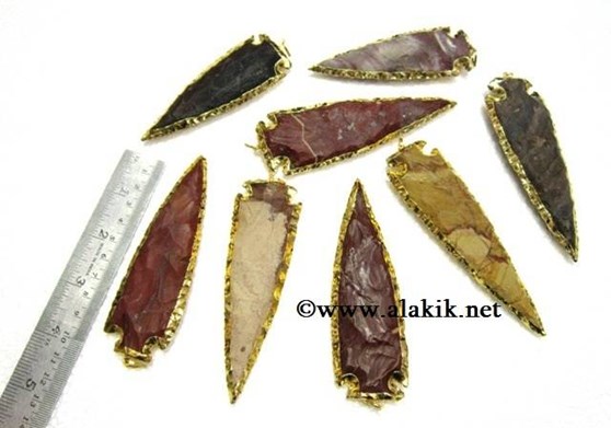 Picture of 4inch Gold Electroplated Arrowhead  Pendants