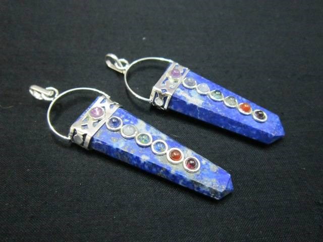 Picture of Lapis Lazuli Chakra Flat Stick Pendant