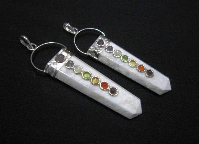 Picture of Scolecite Chakra Flat Stick Pendant