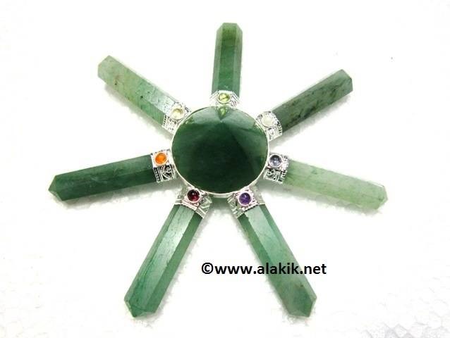 Picture of Green Jade 7point Generator with Chakra Cabs