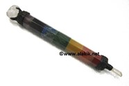 Picture of Chakra Bonded Tibetan Healing wand with Raw Crystal ball pencil