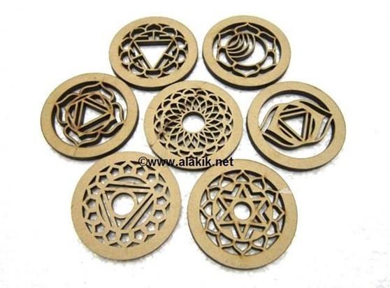 Picture of Celtic Wooden Chakra Disc Set