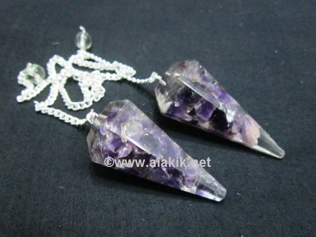 Picture of Amethyst orgone Pendulum