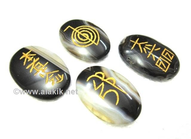 Picture of Soloman Agate Oval Usai Reiki set