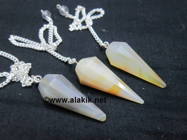 Picture of Carnelian Agate 6 Facet Pendulum