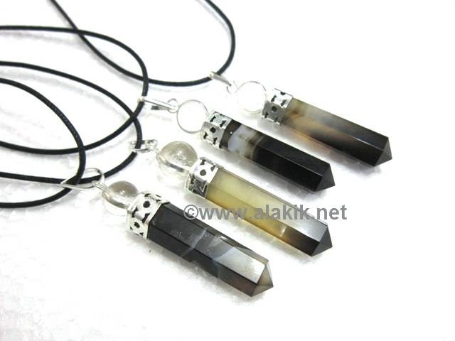 Picture of Soloman Agate 2p Cap pendant with cord