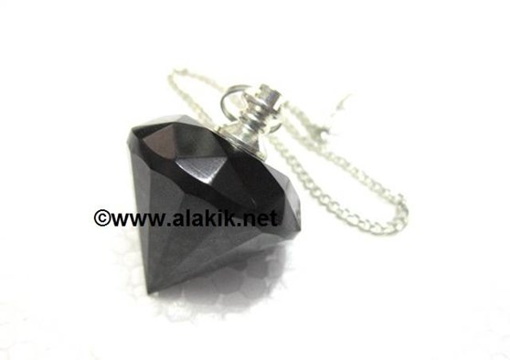 Picture of Black Diamond Pendulum with Silver Chain