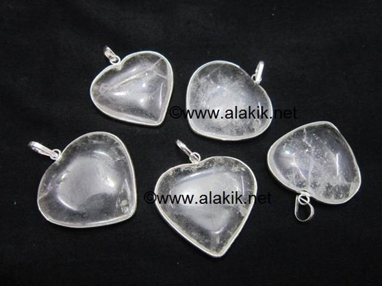 Picture of Crystal Quartz Heart Shape Ring Pendant