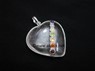 Picture of Black Agate Chakra Heart shape Ring Pendants, Picture 1